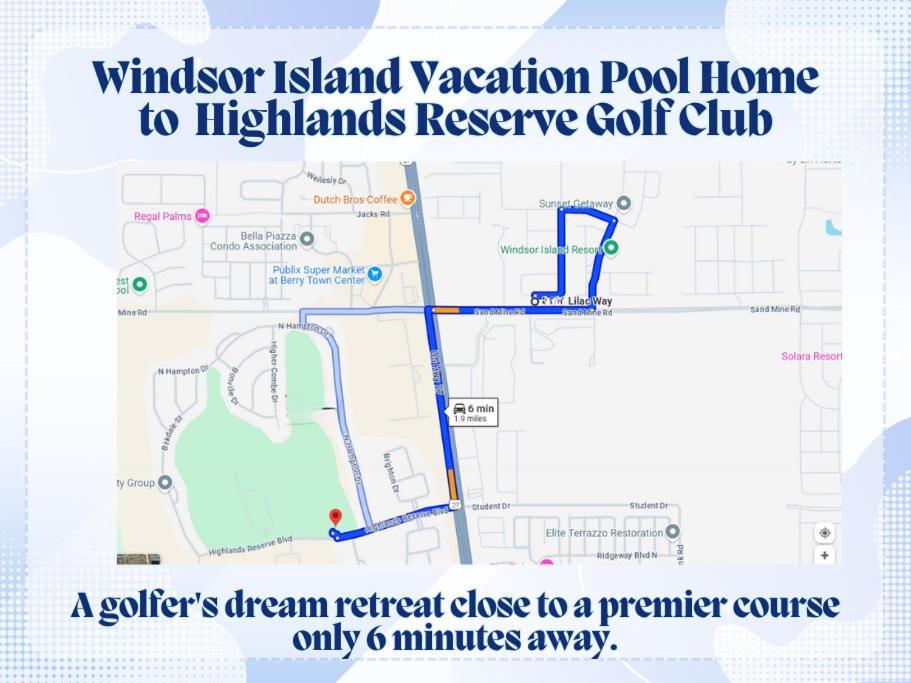 Windsor Island Vacation Pool Home 达文波特 外观 照片
