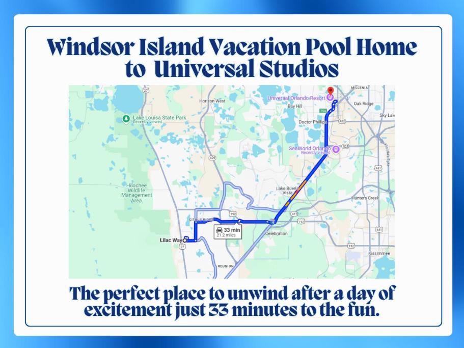 Windsor Island Vacation Pool Home 达文波特 外观 照片