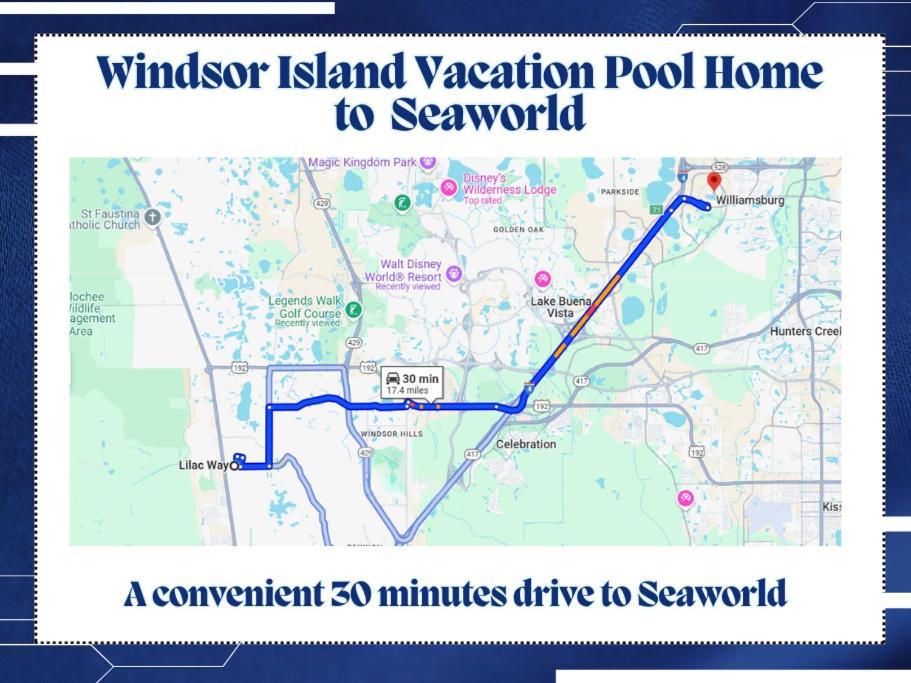 Windsor Island Vacation Pool Home 达文波特 外观 照片