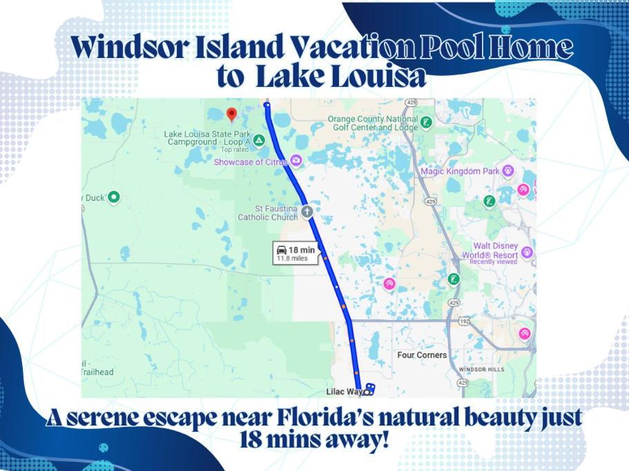 Windsor Island Vacation Pool Home 达文波特 外观 照片